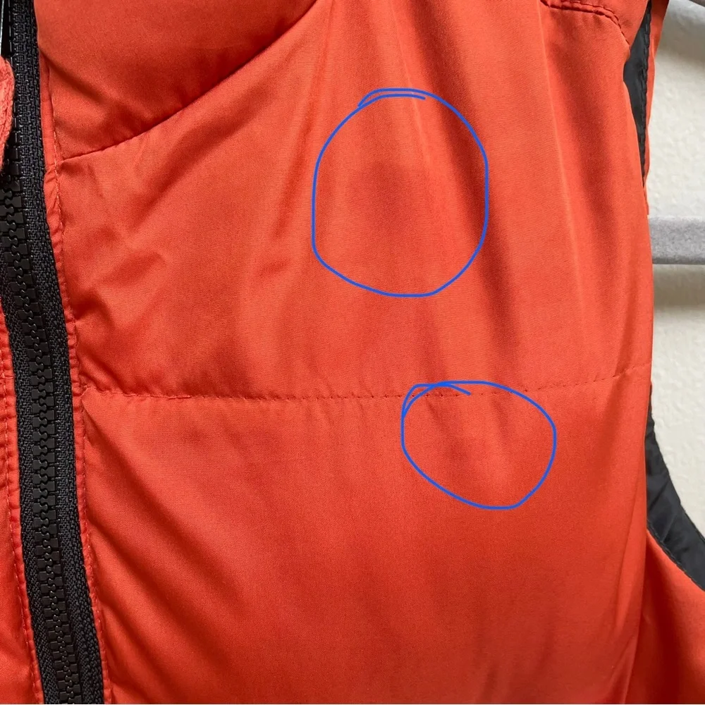 Old Navy Kids Orange Puffer Vest - Size 8 - Picture 8 of 8